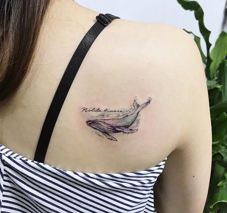 30 Tatuajes de ballenas que son un exito - Paperblog