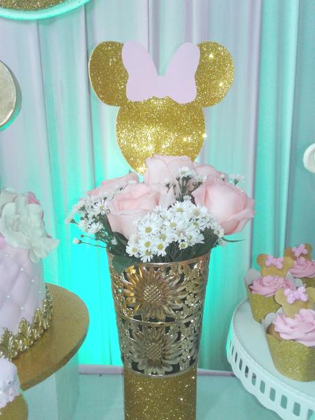 👶 🎈 🍰 🍭 FIESTA INFANTIL MINNIE GOLD 👶 🎈 🍰 🍭