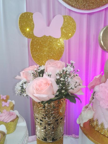 👶 🎈 🍰 🍭 FIESTA INFANTIL MINNIE GOLD 👶 🎈 🍰 🍭
