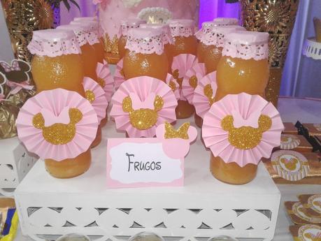 👶 🎈 🍰 🍭 FIESTA INFANTIL MINNIE GOLD 👶 🎈 🍰 🍭
