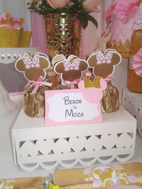 👶 🎈 🍰 🍭 FIESTA INFANTIL MINNIE GOLD 👶 🎈 🍰 🍭