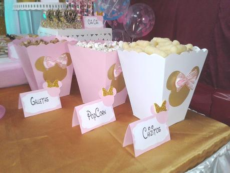 👶 🎈 🍰 🍭 FIESTA INFANTIL MINNIE GOLD 👶 🎈 🍰 🍭