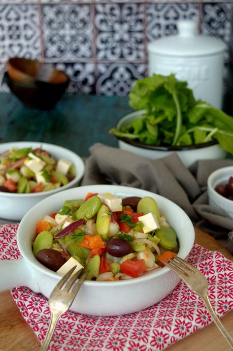 Solterito arequipeño, una ensalada de habas y choclo muy peruana #AiresdePerú