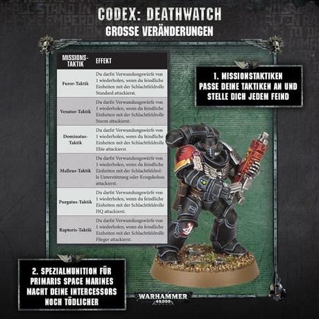 Editado: Primaris de la Deathwatch y sus Misiones tácticas