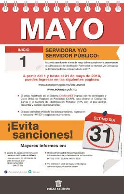 REALIZARÁN SERVIDORES PÚBLICOS DECLARACIÓN DE MODIFICACIÓN PATRIMONIAL, DE INTERESES Y DECLARACIÓN FISCAL 2017