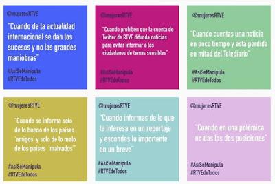 Las mujeres de RTVE denuncian la manipulación.