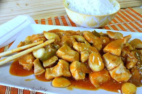 RECETA -  Pollo con almendras chino