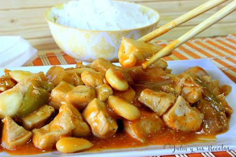 Pollo con almendras chino. Julia y sus recetas Pollo con almendras chino. Julia y sus recetas