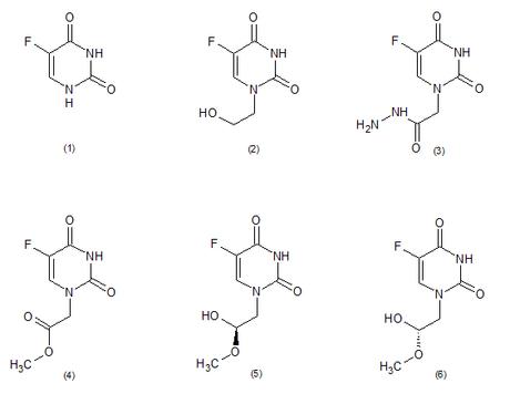 5-fluorouracilo y estructuras similares procedentes de la esponja marina Phakellia Fusca Schmidt