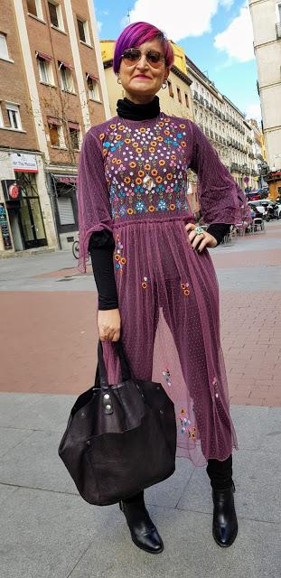 Violeta y transparencias