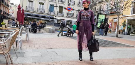 Violeta y transparencias