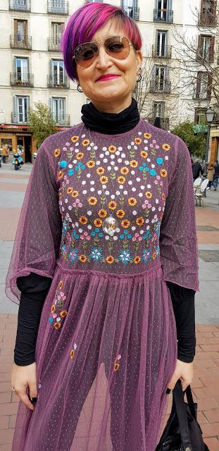 Violeta y transparencias