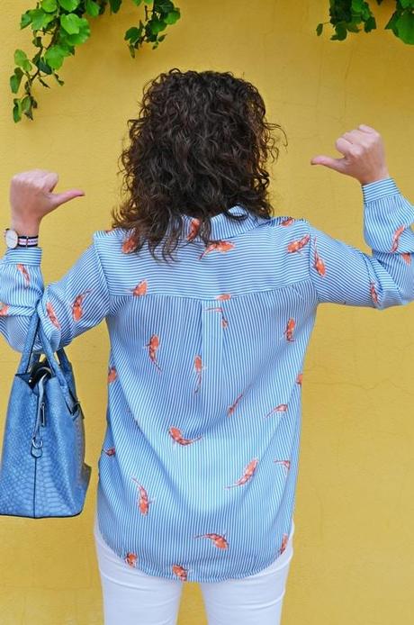 Blusa estampado de peces