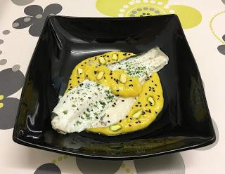 Dorada al vapor con salsa de mango y curry Dorada al vapor con salsa de mango y curry