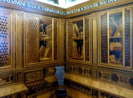 El “studiolo” de Gubbio reproducido El “studiolo” de Gubbio reproducido