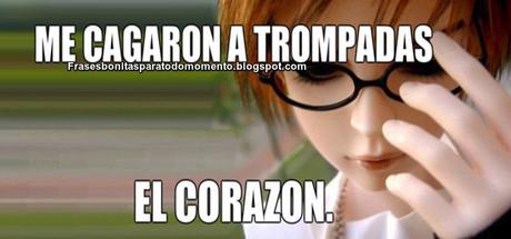 Me cagaron a trompadas el corazón.