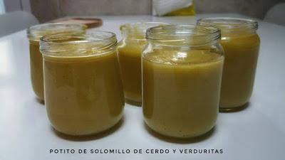 Potito de solomillo de cerdo y verduritas Potito de solomillo de cerdo y verduritas