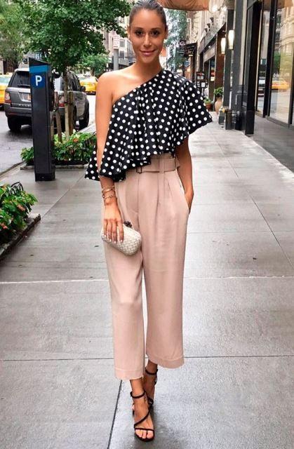 polka dots top