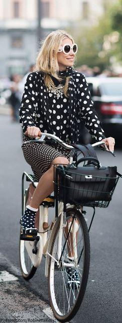 polka dots total look