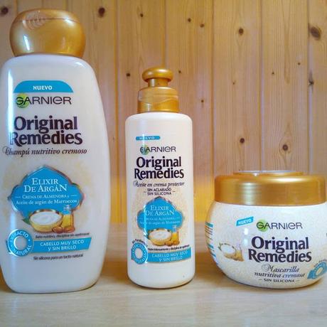 Original Remedies Elixir de Argán de Garnier. Champú, mascarilla y Aceite  en crema protector. - Paperblog