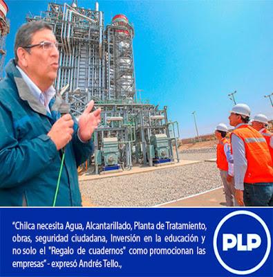 CHILCA EXIGE OPORTUNIDAD DE PROGRESO Y DESARROLLO…