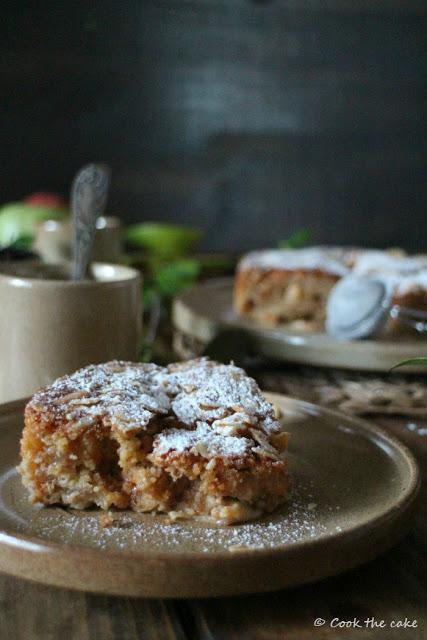 Tarta de manzana con uvas pasas, miel y limón lemon-and-honey-apple-tart, tarta-de-manzana-con-miel-y-limon