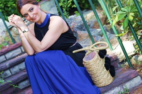 Vestido largo bicolor Vestido largo bicolor