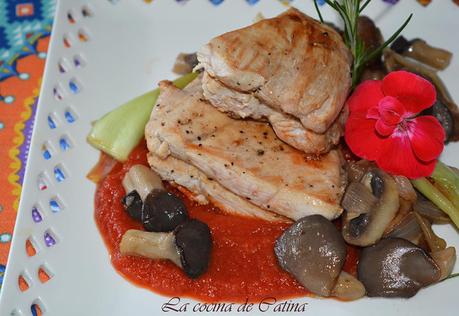 Pechuga de gallina alla cacciatora Pechuga de gallina alla cacciatora