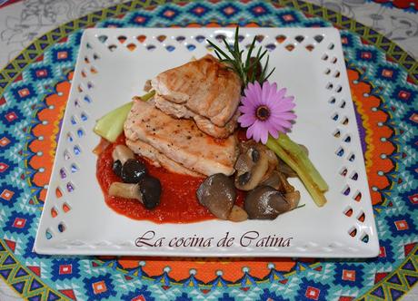 Pechuga de gallina alla cacciatora Pechuga de gallina alla cacciatora