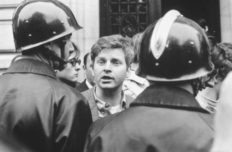 Daniel Cohn-Bendit, durante la evacuación de la Sorbona. 