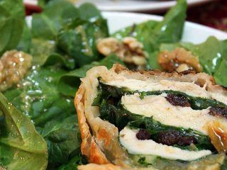Hojaldre de pollo y espinacas