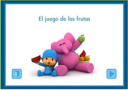 Juego de las frutas de Pocoyó