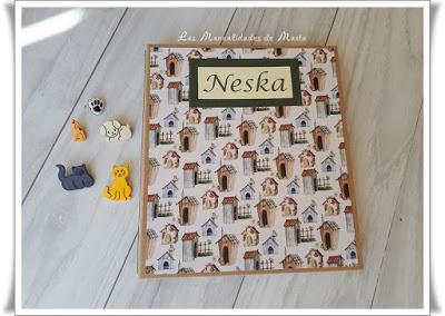 CARPETA EN CARTONAJE PARA NESKA CARPETA EN CARTONAJE PARA NESKA