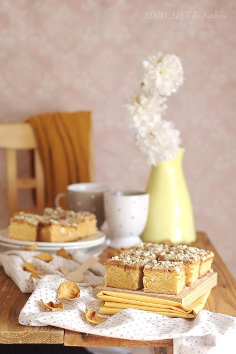 Blondie con speculoos y nueces de macadamia. Cookcakes de Ainhoa