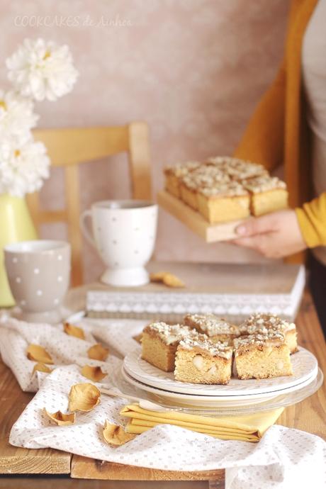 Blondie con speculoos y nueces de macadamia. Cookcakes de Ainhoa