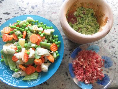 Arroz con menestra de jamón olla GM