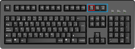 Tecla captura de pantalla Teclado captura de pantalla