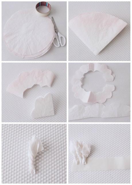 Centro de mesa handmade con papel y madera a la deriva Centro de mesa handmade con papel y madera a la deriva