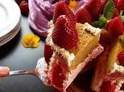 Tarta fresas crema mantequilla