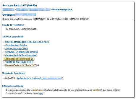 Cómo modificar la Renta 2017 Cómo modificar la Renta 2017