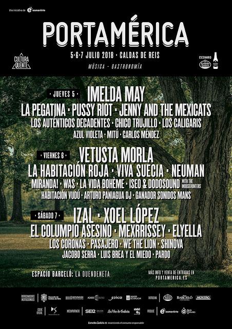 Xoel López, Jenny and The Mexicats y Pasajero completan el PortAmérica 2018, que anuncia cartel por días Xoel López, Jenny and The Mexicats y Pasajero completan el PortAmérica 2018, que anuncia cartel por días