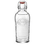 Bormioli Rocco 0035022 Botella 1.2L Transparente jarra, cántaro y botella - jarras, cántaros y botellas (Botella, Transparente, Vidrio, Alrededor, Tapa abatible, Italia)