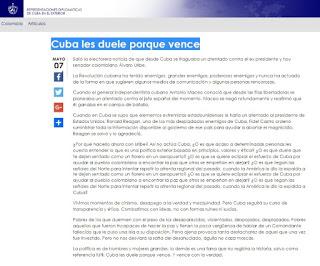 Blog Cuba, Isla Mía rezhazo a imputacion de atentado vs Uribe