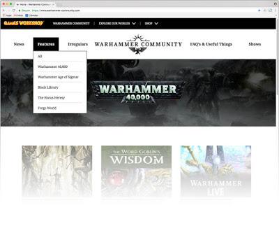Warhammer Community hoy: Cambios en la web, Sdla/El Hobbit en WF y nada mas