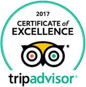 Certificado de Excelencia 2017 para nuestros cruceros en Halong Certificado de Excelencia 2017 tripadvisor