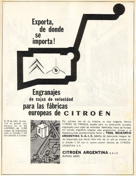 Los engranajes exportados del Citroën 2 CV