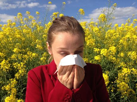 Síntomas de la alergia primaveral.