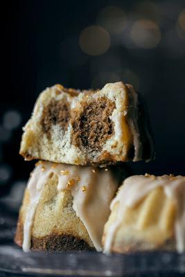 Mini Bundt Cakes de café y vainilla