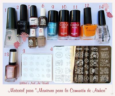 Manicura para la Comunión de Ainhoa