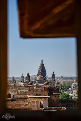 Vista general del Templo Chaturbhuj desde Orchha Fort Fotografia_Viaje_India_Orchha